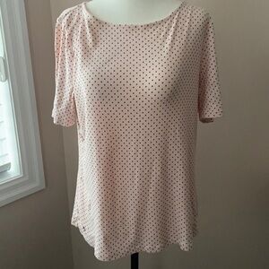 𝅺lauren Ralph Lauren I Pink Dotted Top